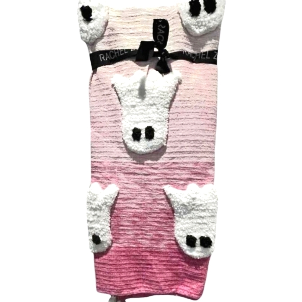 NEW Rachel Zoe Pink Ombre Ghost Throw/Blanket - Picture 3 of 5